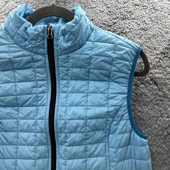 Little Donkey Andy Women's Medium Puffer Vest Blue Zip Pockets Warm - Picture 10 of 10